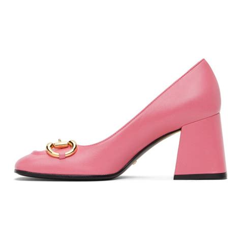 gucci pink horsebit shoes|gucci horsebit shoes women.